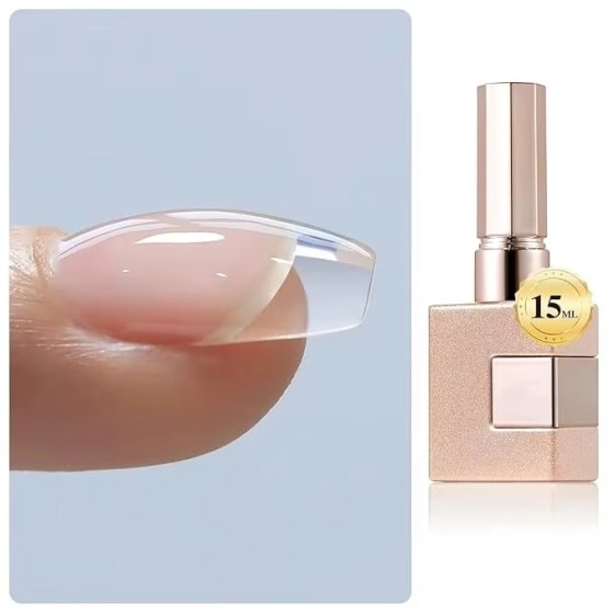 LBT NAIL Nail Strengthener Rubber Gel Nail Polish 15ml Clear Builder