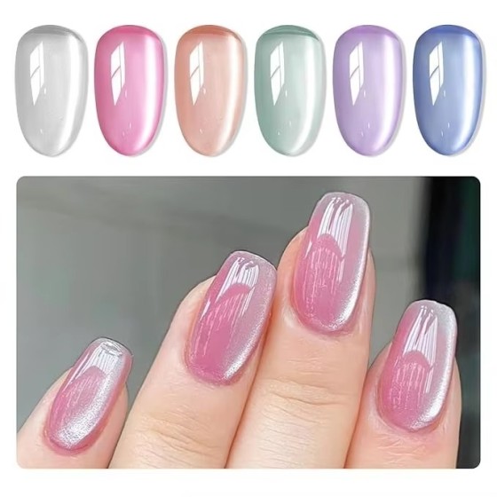 LBT NAIL Cat Eye Gel Nail Polish 6 Colors Glitter Gel Polish Set