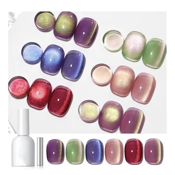 LBT NAIL 6 Colors Glitter Holographic Nail Polish Set