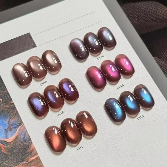LBT NAIL 6 Colors Glitter Holographic Nail Polish Set