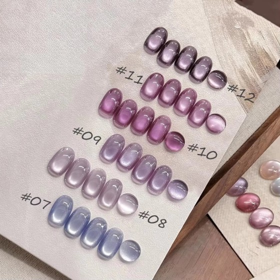 LBT NAIL Popular Purple Cat Eye Nail Polish Gel Set