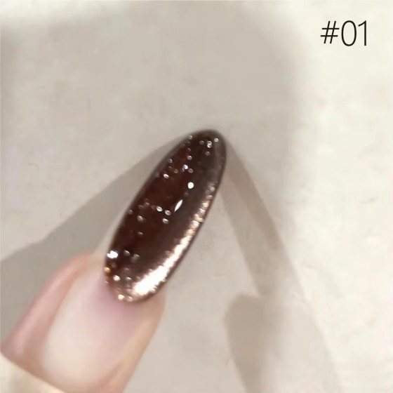 LBT NAIL 2026 Ice Clear Cat Magnetic Nail Polish Blue Nails