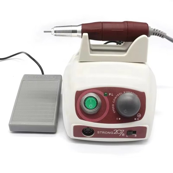 LBT NAIL Nail Drill Machine 35000rpm Motor 64w Strong 207B Red