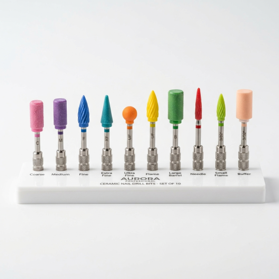 Ceramic Nail Drill Bits Set
