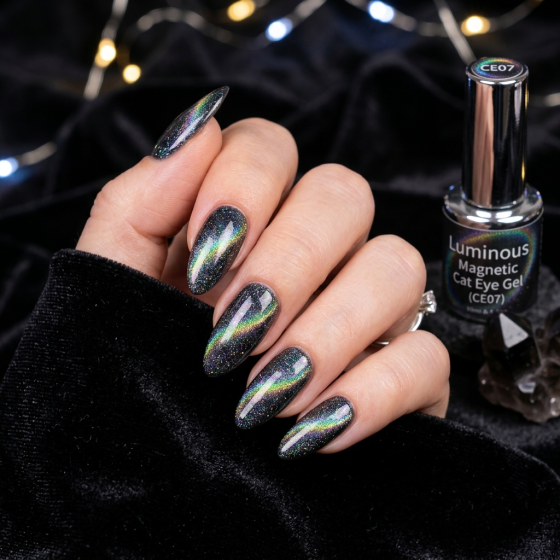 Holo Magnetic Cat Eye Nails