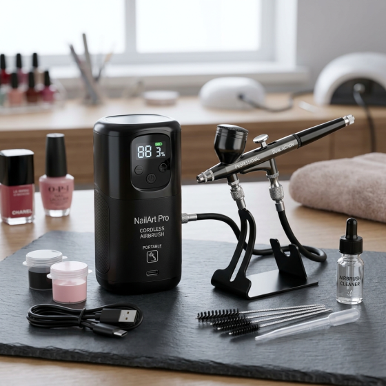 Cordless Nail Airbrush Kit