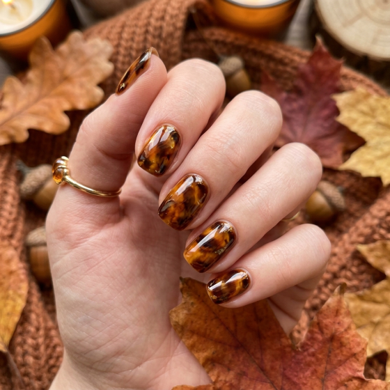 Tortoiseshell Autumn Press-ons